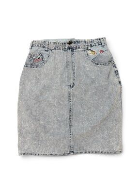 Vintage 90 Acid Wash Skirt by Get Real